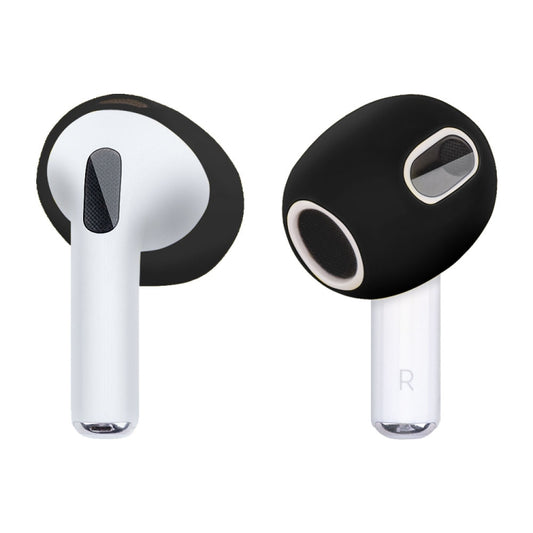 Ear Cap Silicone Protective Case for AirPods 3(Black) - Apple Accessories by buy2fix | Online Shopping UK | buy2fix