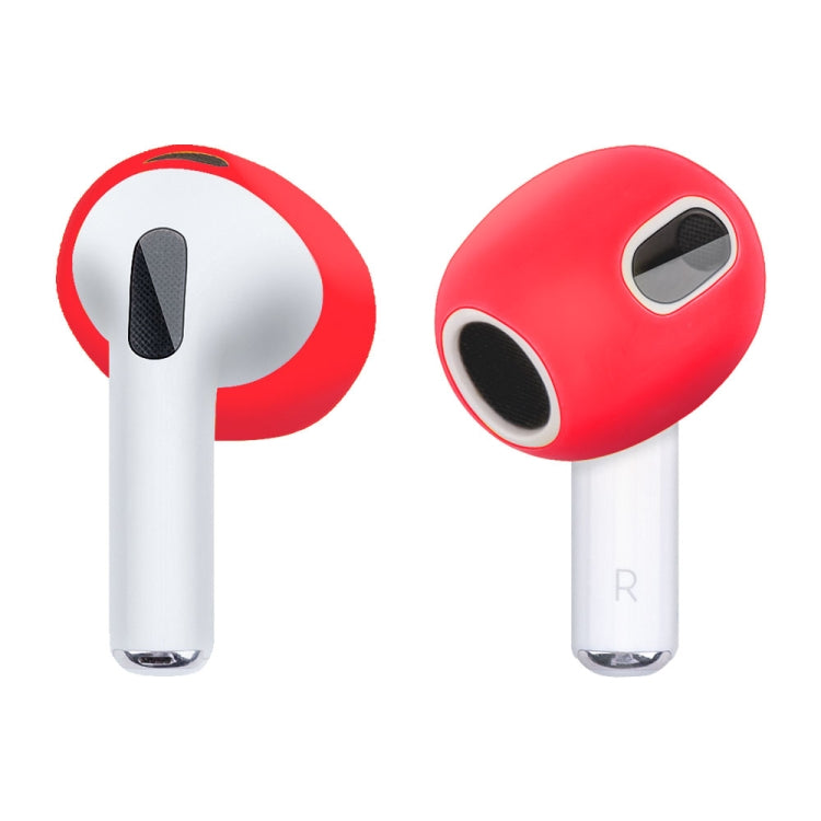 Ear Cap Silicone Protective Case for AirPods 3(Red) - Apple Accessories by buy2fix | Online Shopping UK | buy2fix
