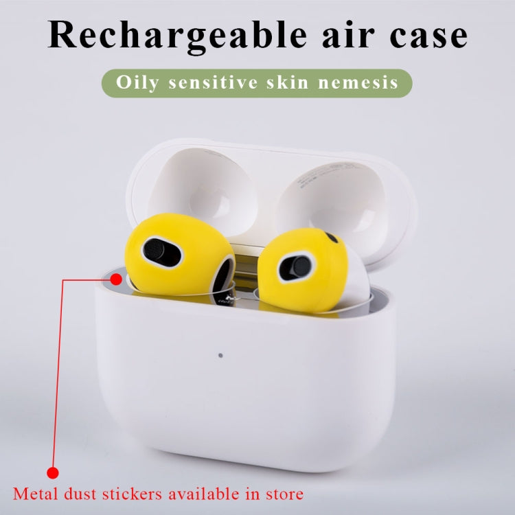 Ear Cap Silicone Protective Case for AirPods 3(Yellow) - Apple Accessories by buy2fix | Online Shopping UK | buy2fix