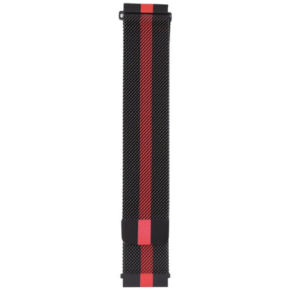 For Huawei Watch GT 3 Pro 46mm Milan Steel Watch Band(Black Red) by buy2fix
