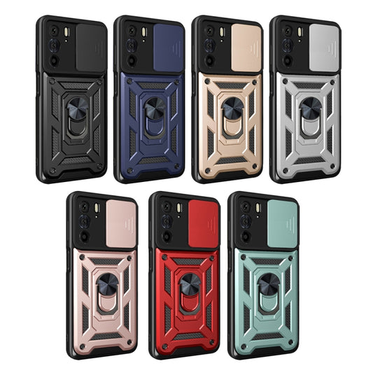 For Motorola Edge 30 Pro Sliding Camera Cover Design TPU+PC Phone Case(Black) by buy2fix