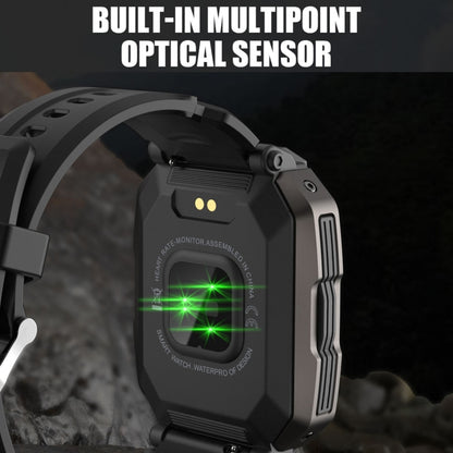 C20 1.71 inch TFT HD Screen Smart Watch, Support Heart Rate Monitoring/Blood Oxygen Monitoring(Black) by buy2fix