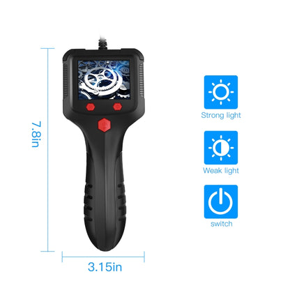 8mm 2.4 inch HD Side Camera Handheld Industrial Endoscope With LCD Screen, Length:2m - Consumer Electronics by buy2fix | Online Shopping UK | buy2fix