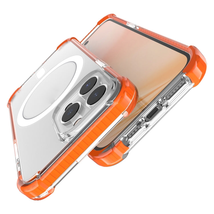 For iPhone 14 Pro Max Magsafe Magnetic Acrylic Shockproof Phone Case (Orange) - Apple Accessories by buy2fix | Online Shopping UK | buy2fix