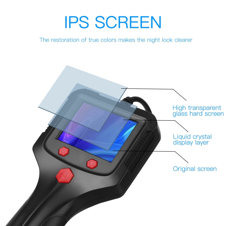 5.5mm Camera 2.4 inch HD Handheld Industrial Endoscope With LCD Screen, Length:2m - Consumer Electronics by buy2fix | Online Shopping UK | buy2fix