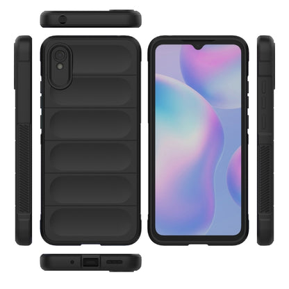 For Xiaomi Redmi 9A Magic Shield TPU + Flannel Phone Case(Purple) - Xiaomi Cases by buy2fix | Online Shopping UK | buy2fix