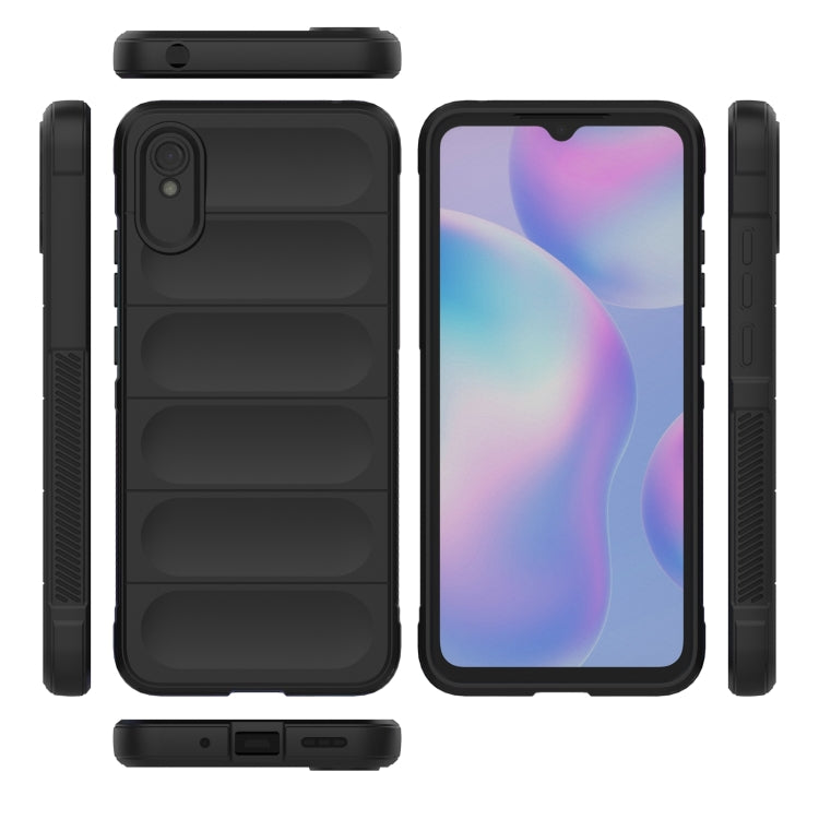 For Xiaomi Redmi 9A Magic Shield TPU + Flannel Phone Case(Light Blue) - Xiaomi Cases by buy2fix | Online Shopping UK | buy2fix