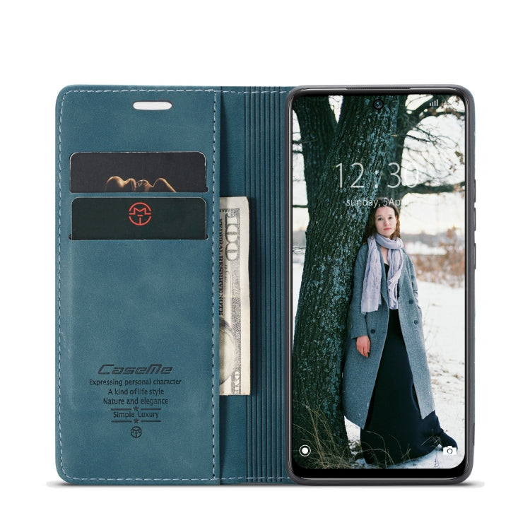 For Xiaomi Redmi Note 11 4G/Note 11S Global CaseMe 013 Multifunctional Horizontal Flip Leather Phone Case(Blue) - Xiaomi Accessories by CaseMe | Online Shopping UK | buy2fix