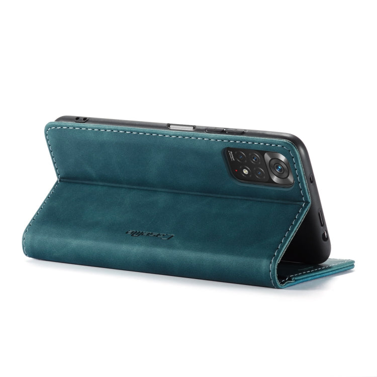 For Xiaomi Redmi Note 11 4G/Note 11S Global CaseMe 013 Multifunctional Horizontal Flip Leather Phone Case(Blue) - Xiaomi Accessories by CaseMe | Online Shopping UK | buy2fix