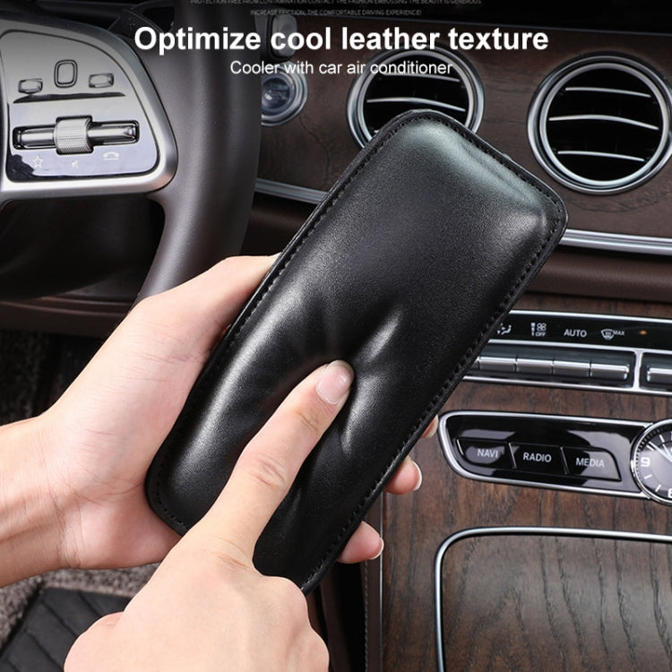 2 PCS Car Non-slip Soft Floor Protector Carpet Floor Mat Knee Bolster, Style:PU Leather(Black) - In Car by buy2fix | Online Shopping UK | buy2fix