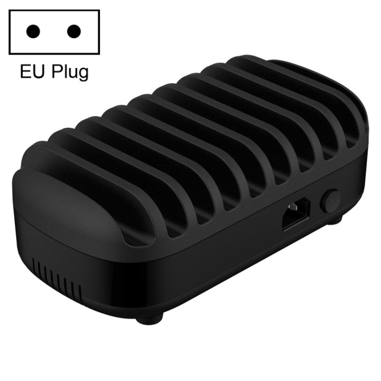 ORICO DUK-10P-DX 120W 5V 2.4A 10 Ports USB Charging Station, EU Plug(Black) - Multifunction Charger by ORICO | Online Shopping UK | buy2fix