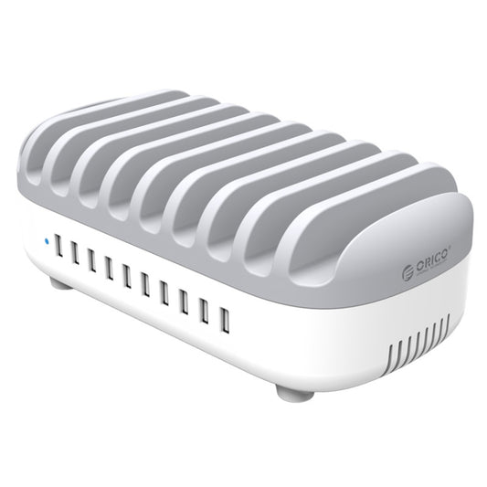 ORICO DUK-10P-DX 120W 5V 2.4A 10 Ports USB Charging Station, EU Plug(White) by ORICO