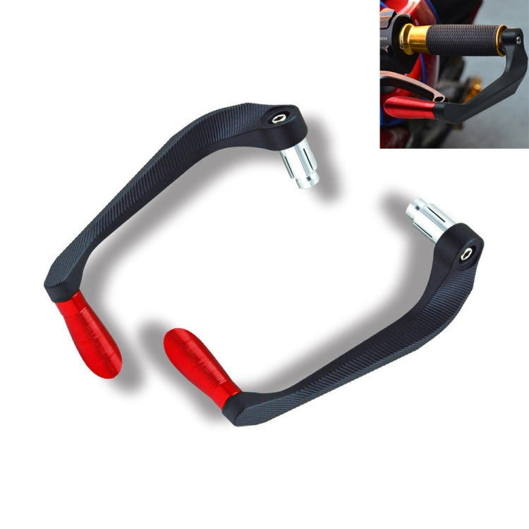 2 PCS Motorcycle Modification Accessories Striped Horn Shape Gear Brake Clutch Handbrake(Red) by buy2fix