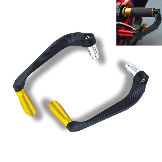 2 PCS Motorcycle Modification Accessories Striped Horn Shape Gear Brake Clutch Handbrake(Gold) by buy2fix