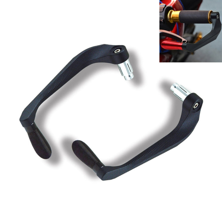 2 PCS Motorcycle Modification Accessories Striped Horn Shape Gear Brake Clutch Handbrake(Black) by buy2fix