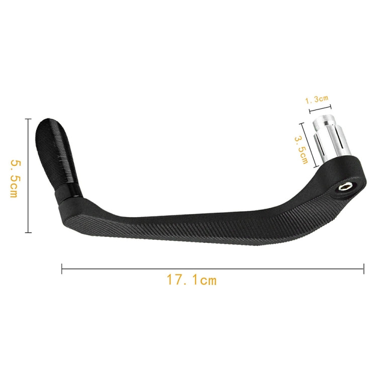 2 PCS Motorcycle Modification Accessories Striped Horn Shape Gear Brake Clutch Handbrake(Black) by buy2fix