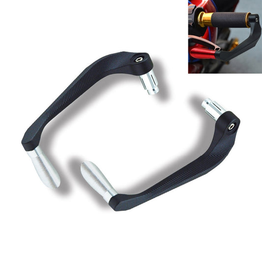 2 PCS Motorcycle Modification Accessories Striped Horn Shape Gear Brake Clutch Handbrake(Silver) by buy2fix