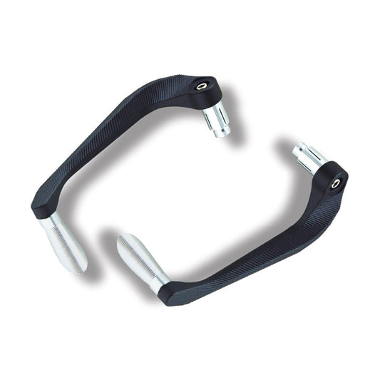 2 PCS Motorcycle Modification Accessories Striped Horn Shape Gear Brake Clutch Handbrake(Silver) by buy2fix