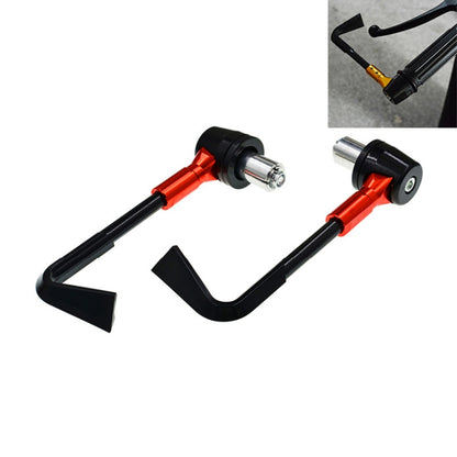 2 PCS Universal 22mm Shockproof Protection Rod CNC Horn Shape Handbrake Motorcycle Modification Accessories(Orange) by buy2fix