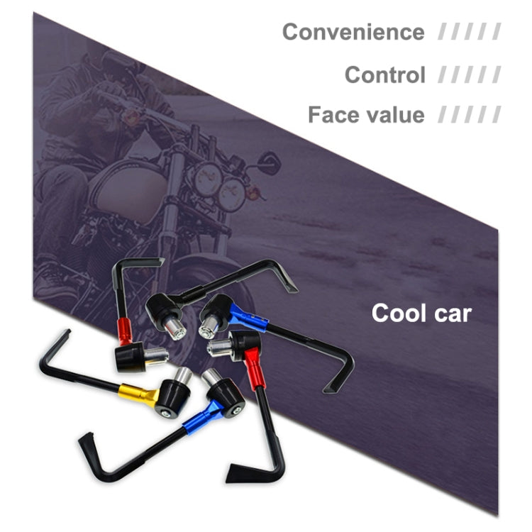 2 PCS Universal 22mm Shockproof Protection Rod CNC Horn Shape Handbrake Motorcycle Modification Accessories(Orange) by buy2fix