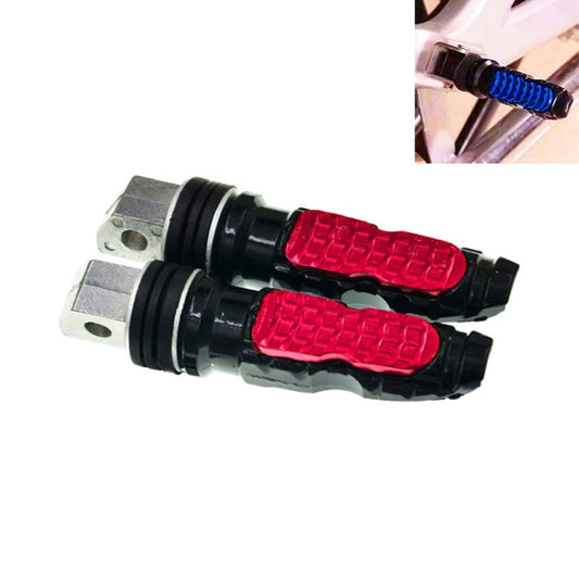 Universal Motor Bike Footpegs Foot Rests Rear Pedals Set Motorcycle Modification Accessories(Red) by buy2fix