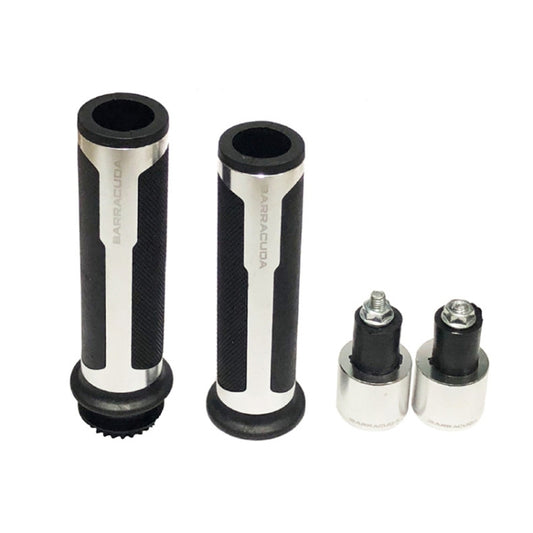 Motorcycle Modification Accessories Hand Grip Cover Handlebar Set(Silver) by buy2fix