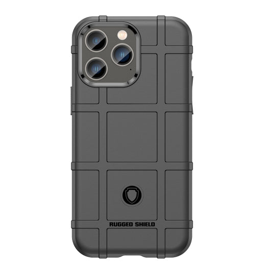 For iPhone 14 Pro Max Lanyard Rugged Shield TPU Phone Case (Black) by buy2fix