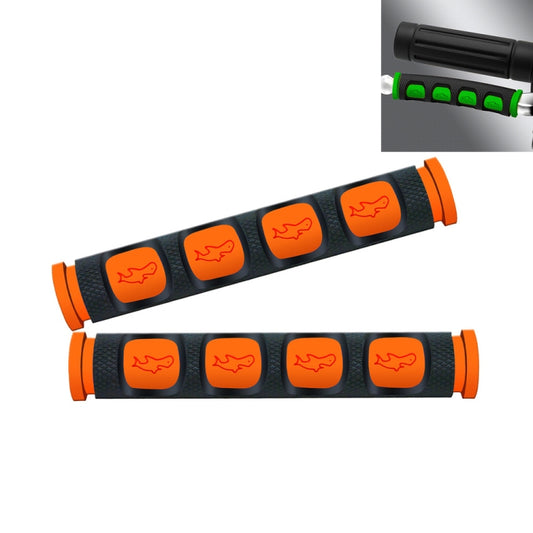 2 PCS Motorcycle Modification Accessories PVC Horn ShapeHand Grip Cover Handlebar Set(Orange) by buy2fix