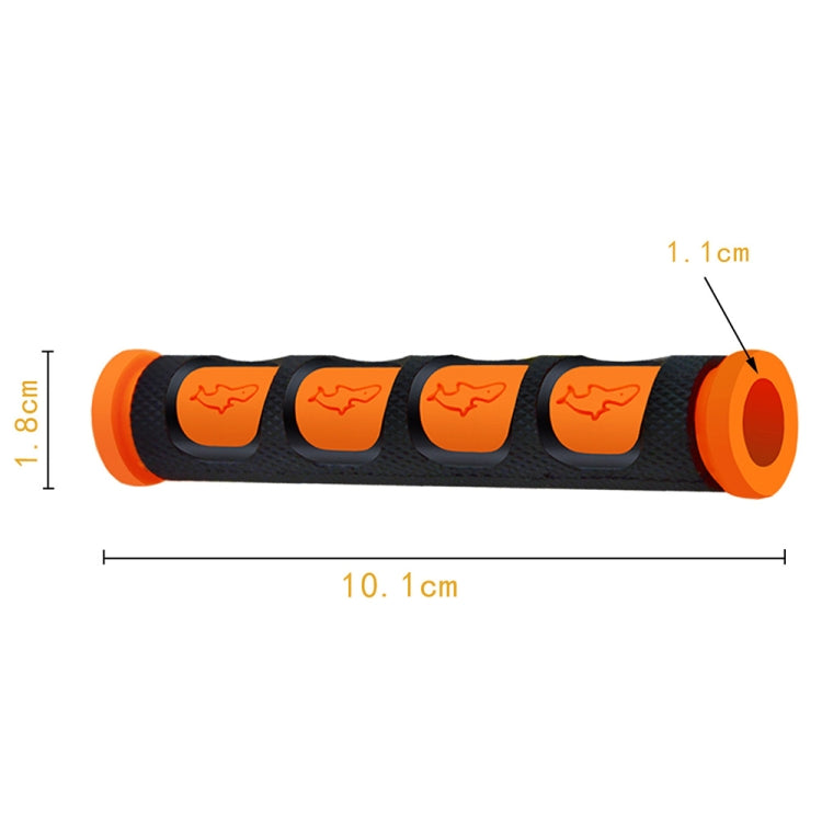 2 PCS Motorcycle Modification Accessories PVC Horn ShapeHand Grip Cover Handlebar Set(Orange) - In Car by buy2fix | Online Shopping UK | buy2fix