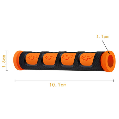 2 PCS Motorcycle Modification Accessories PVC Horn ShapeHand Grip Cover Handlebar Set(Orange) - In Car by buy2fix | Online Shopping UK | buy2fix