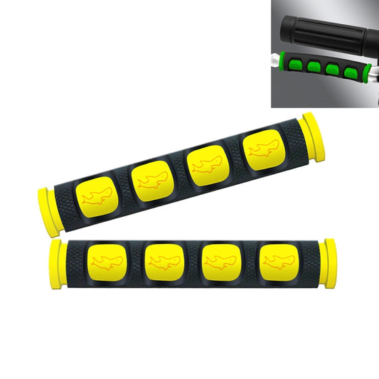 2 PCS Motorcycle Modification Accessories PVC Horn ShapeHand Grip Cover Handlebar Set(Yellow) by buy2fix