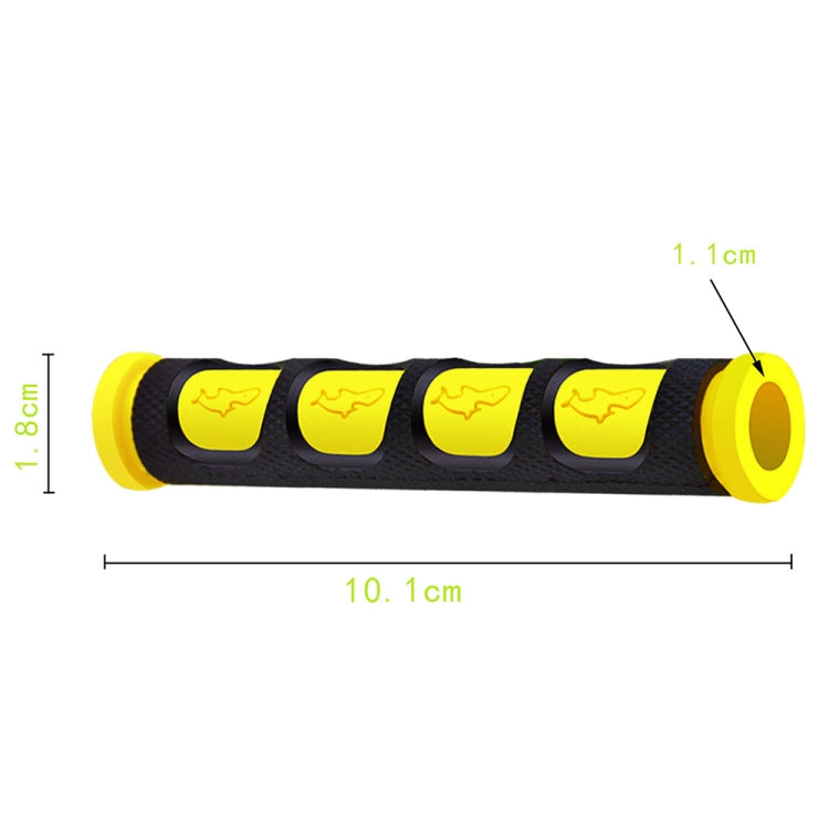 2 PCS Motorcycle Modification Accessories PVC Horn ShapeHand Grip Cover Handlebar Set(Yellow) - In Car by buy2fix | Online Shopping UK | buy2fix