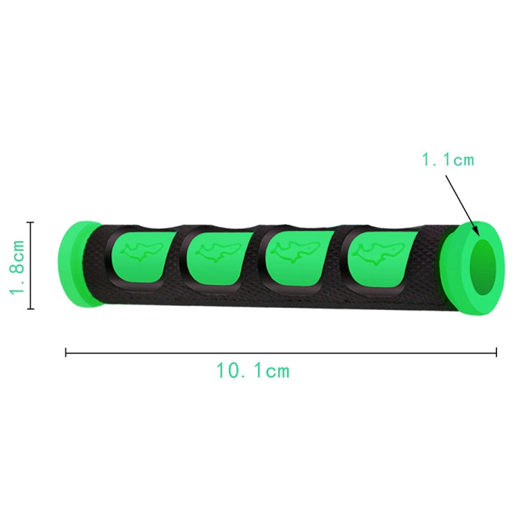 2 PCS Motorcycle Modification Accessories PVC Horn ShapeHand Grip Cover Handlebar Set(Green) - In Car by buy2fix | Online Shopping UK | buy2fix