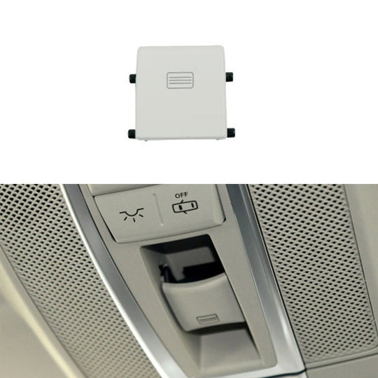 Bouton de commutation de fenêtre de toit ouvrant de bouton d'éclairage de dôme de voiture pour Mercedes-Benz W166 / W292 2012-, conduite à gauche, style: plat (gris blanc)