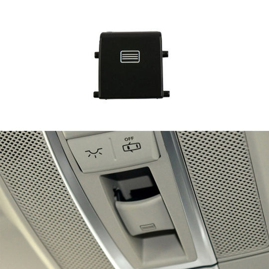 Bouton de commutation de fenêtre de toit ouvrant de bouton d'éclairage de dôme de voiture pour Mercedes-Benz W166 / W292 2012-, conduite à gauche, style: plat (noir)
