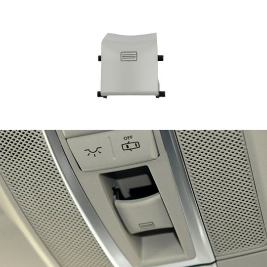 Bouton de commutation de fenêtre de toit ouvrant de bouton d'éclairage de dôme de voiture pour Mercedes-Benz W166 / W292 2012-, conduite à gauche, style: convexe (gris blanc)