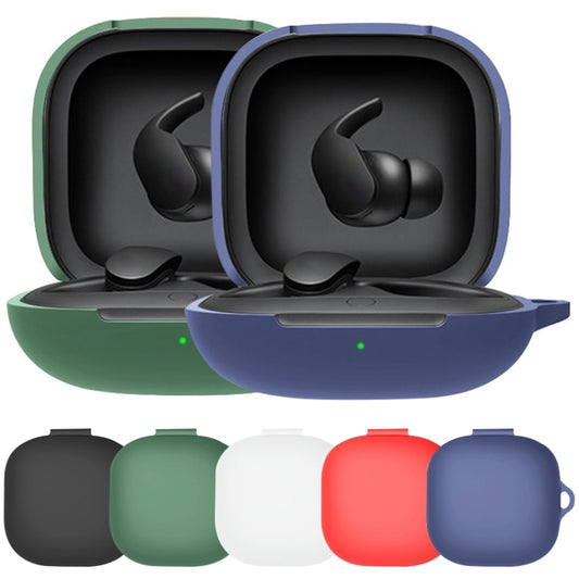 For Beats Fit Pro Wireless Earphone Silicone Protective Case(Black) by buy2fix