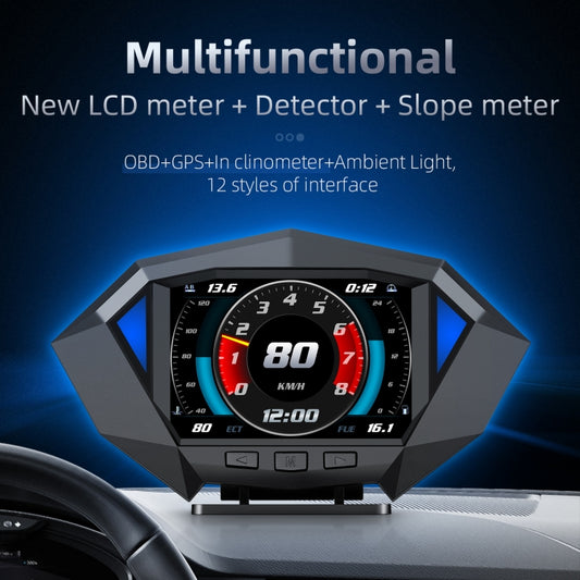 P1 3.5 inch Car OBD2 GPS HUD Head Up System Smart Digital Speedometer Meter Display by buy2fix