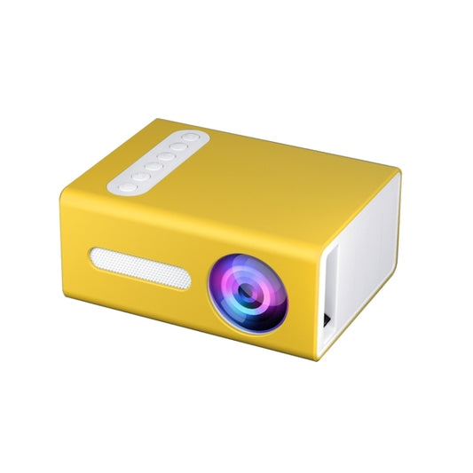 T300 25ANSI LED Portable Home Multimedia Game Projector, Plug Type:EU Plug(Yellow) by buy2fix