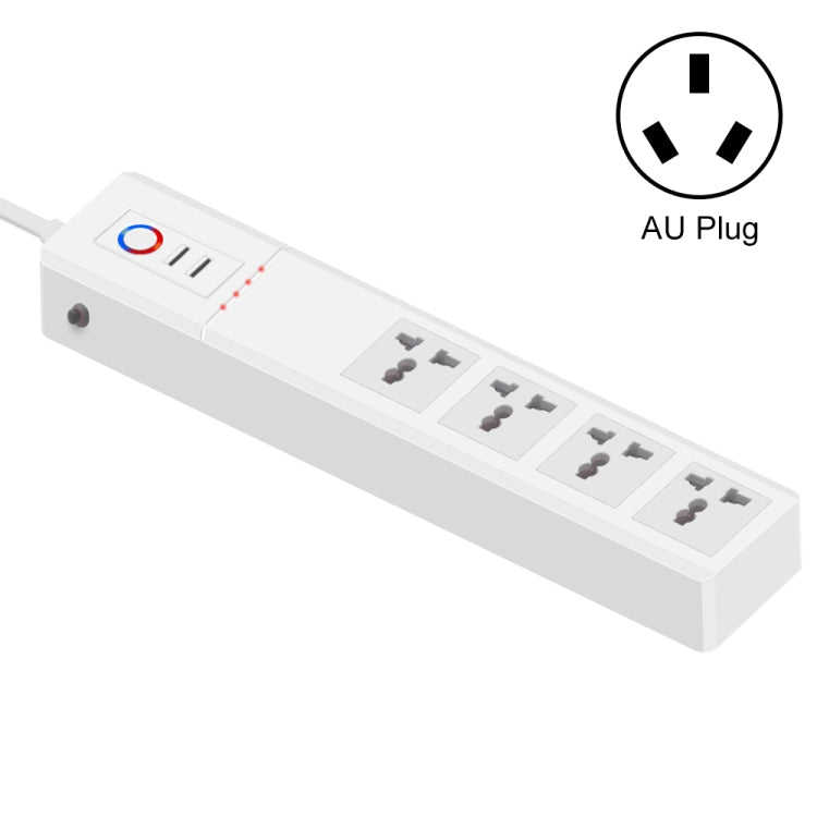 ZigBee 10A SM-SO306-M 4 Holes + 2 USB Multi-purpose Smart Power Strip(AU Plug) - Consumer Electronics by buy2fix | Online Shopping UK | buy2fix