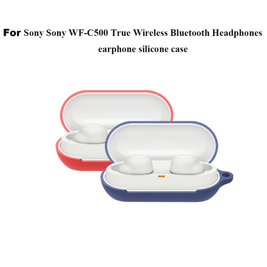 Bluetooth Earphone Silicone Case For Sony WF-C500(Red) by buy2fix