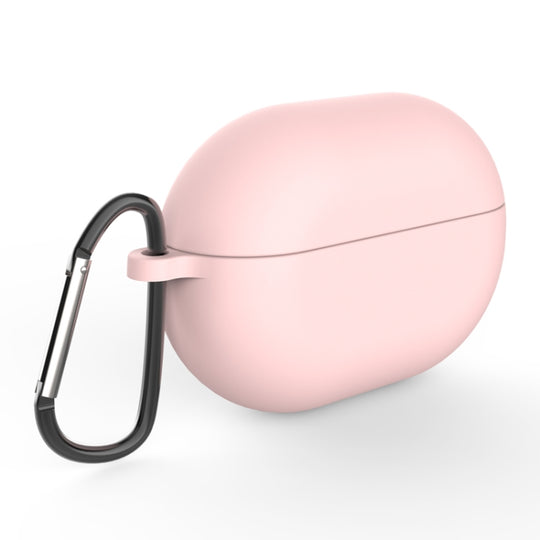 Earphone Silicone Protective Case for Huawei FreeBuds Pro, Type:with Buckle(Pink)