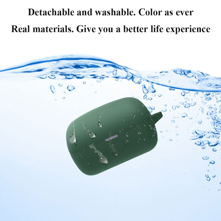 Bluetooth Earphone Silicone Protective Case For Sony LinkBuds WF-L900-2(Dark Green) - Sony Earphone Case by buy2fix | Online Shopping UK | buy2fix