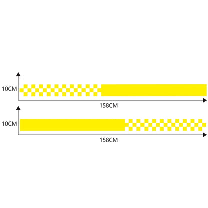 2 PCS/Set D-282 Waistline Pattern Car Modified Decorative Sticker(Yellow) by buy2fix