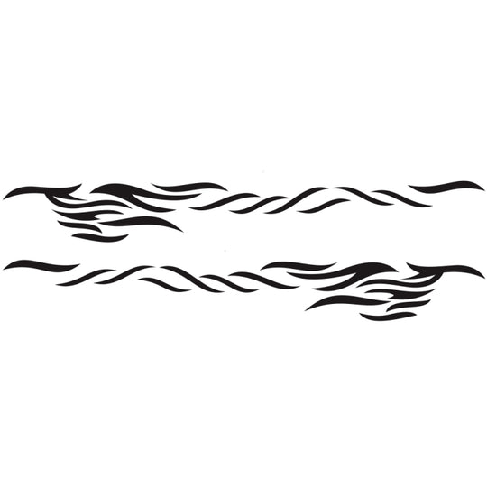 2 PCS/Set D-369 Totem Pattern Car Decorative Sticker(Black)