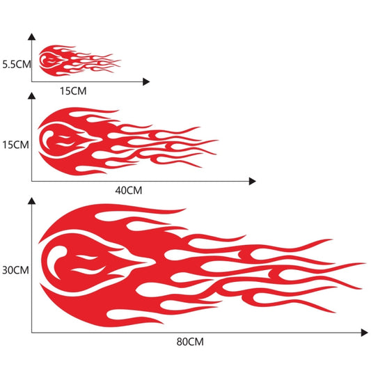 D-451 Car Modified Side Door Front Rear Bumpers Rearview Mirror Decorative Sticker(Red) by buy2fix