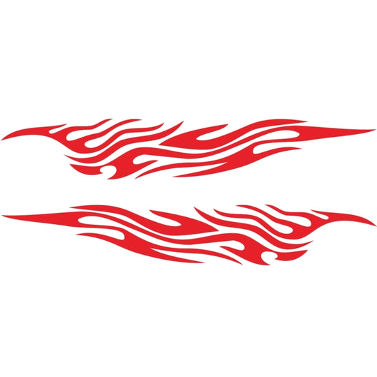 2 PCS/Set D-476 Fire Element Pattern Car Modified Decorative Sticker(Red)