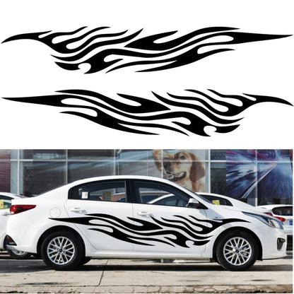 2 PCS/Set D-476 Fire Element Pattern Car Modified Decorative Sticker(Blue) - In Car by buy2fix | Online Shopping UK | buy2fix