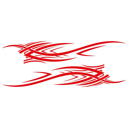 2 PCS/Set D-503 Totem Pattern Car Modified Decorative Sticker(Red)