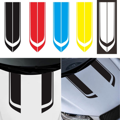 D-711 Stripe Pattern Car Modified Hood Decorative Sticker(Yellow) by buy2fix
